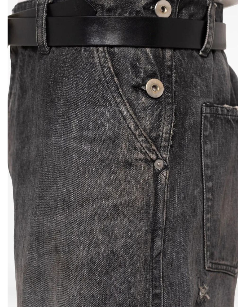 KAMIYA Gray Distressed Jeans for men