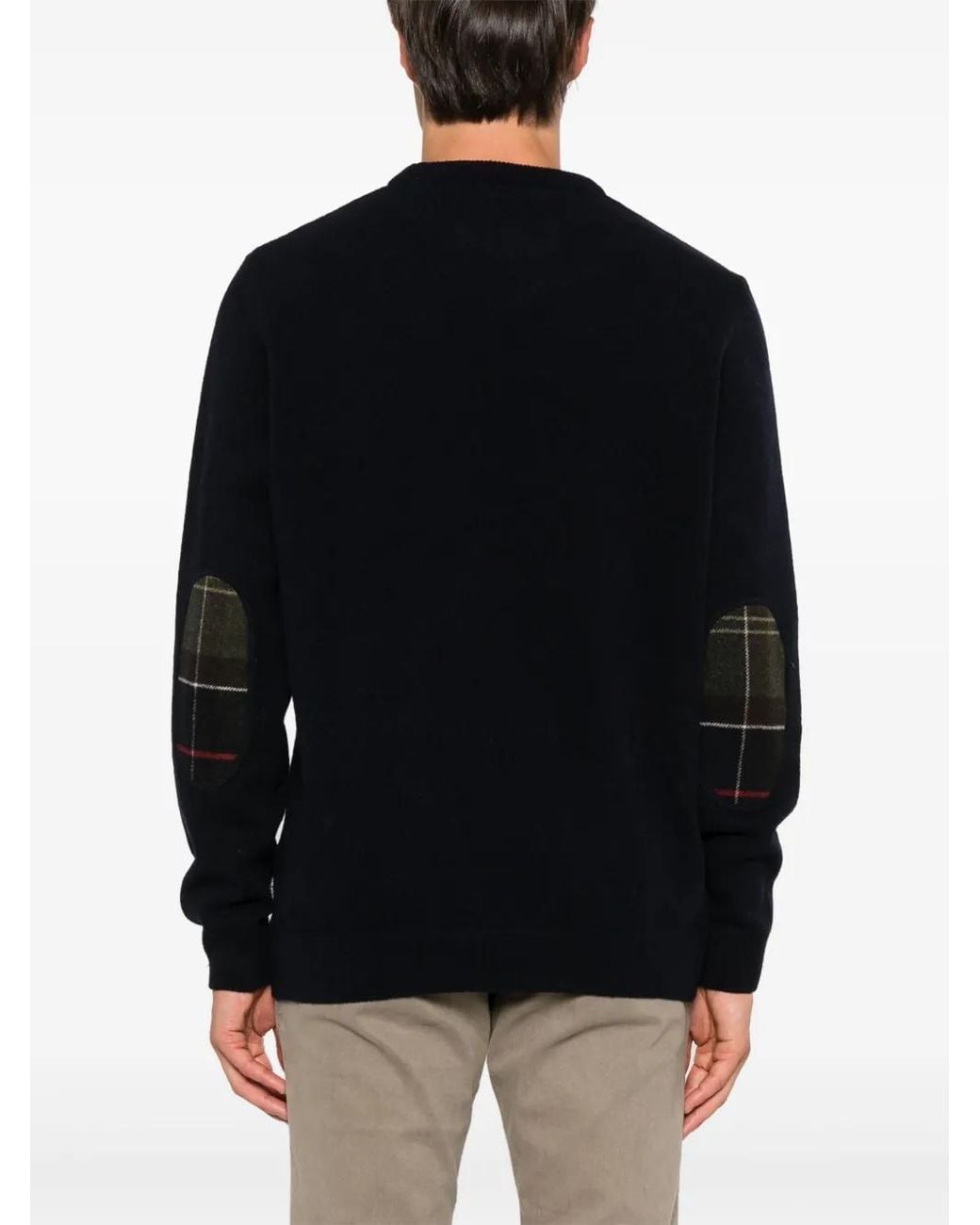 Barbour Blue 'Holden' Crew Neck Sweater for men