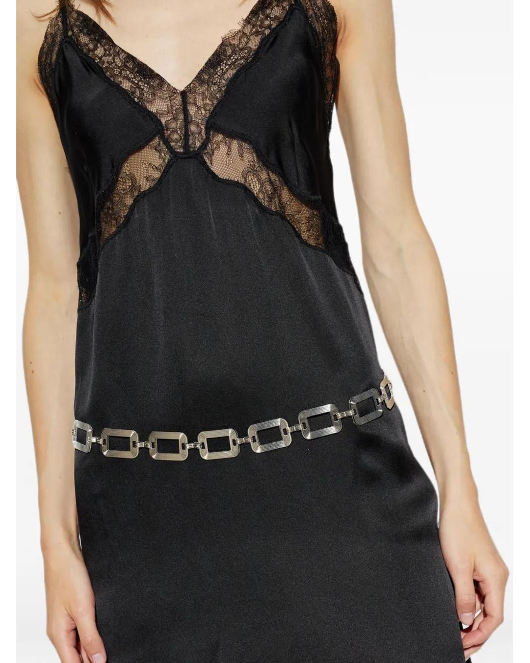 Gestuz White Gzchannie Chain Belt
