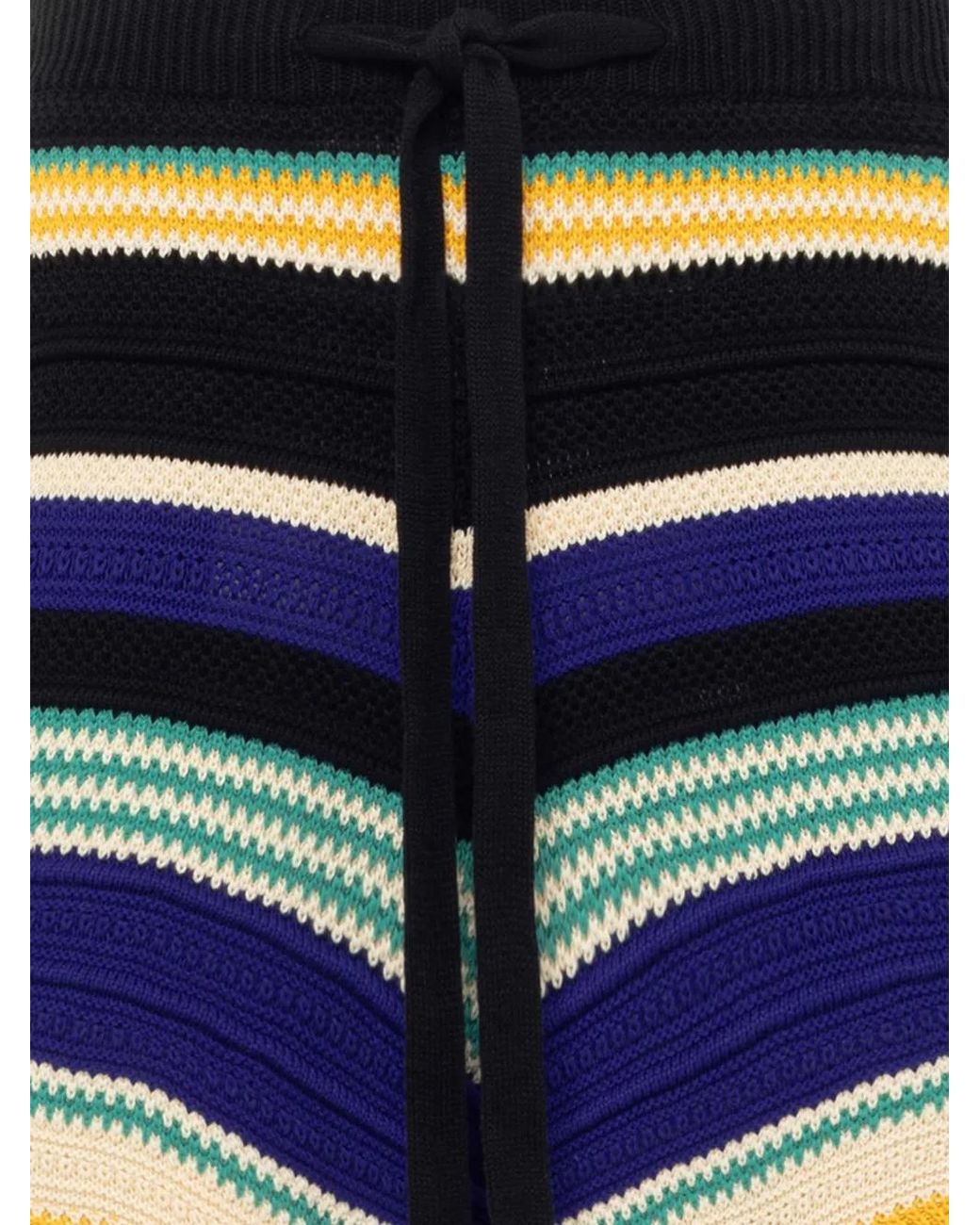 Short En Maille À Rayures Laneus pour homme en coloris Blue