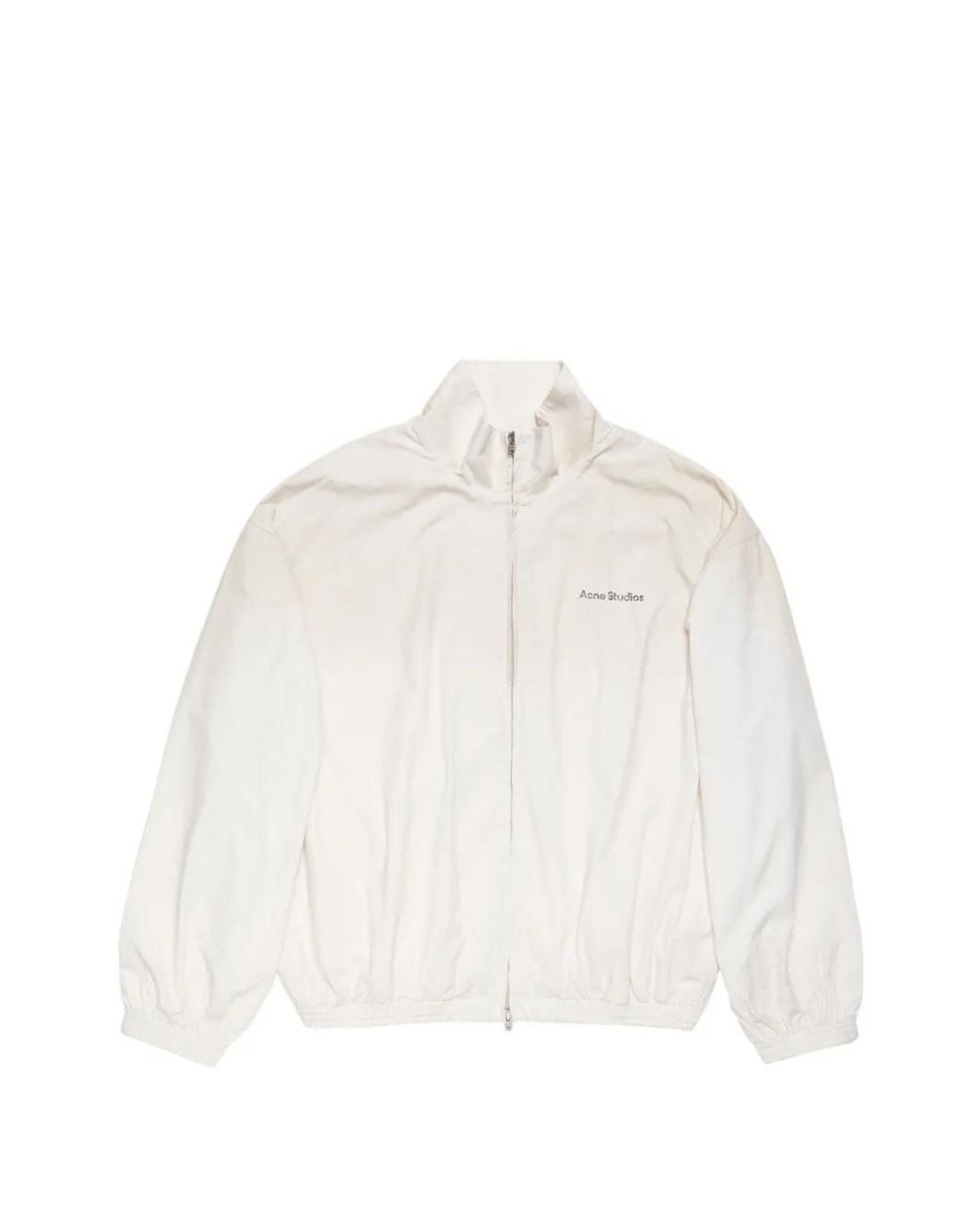 Chaqueta Con Cremallera Y Logo Acne de hombre de color White