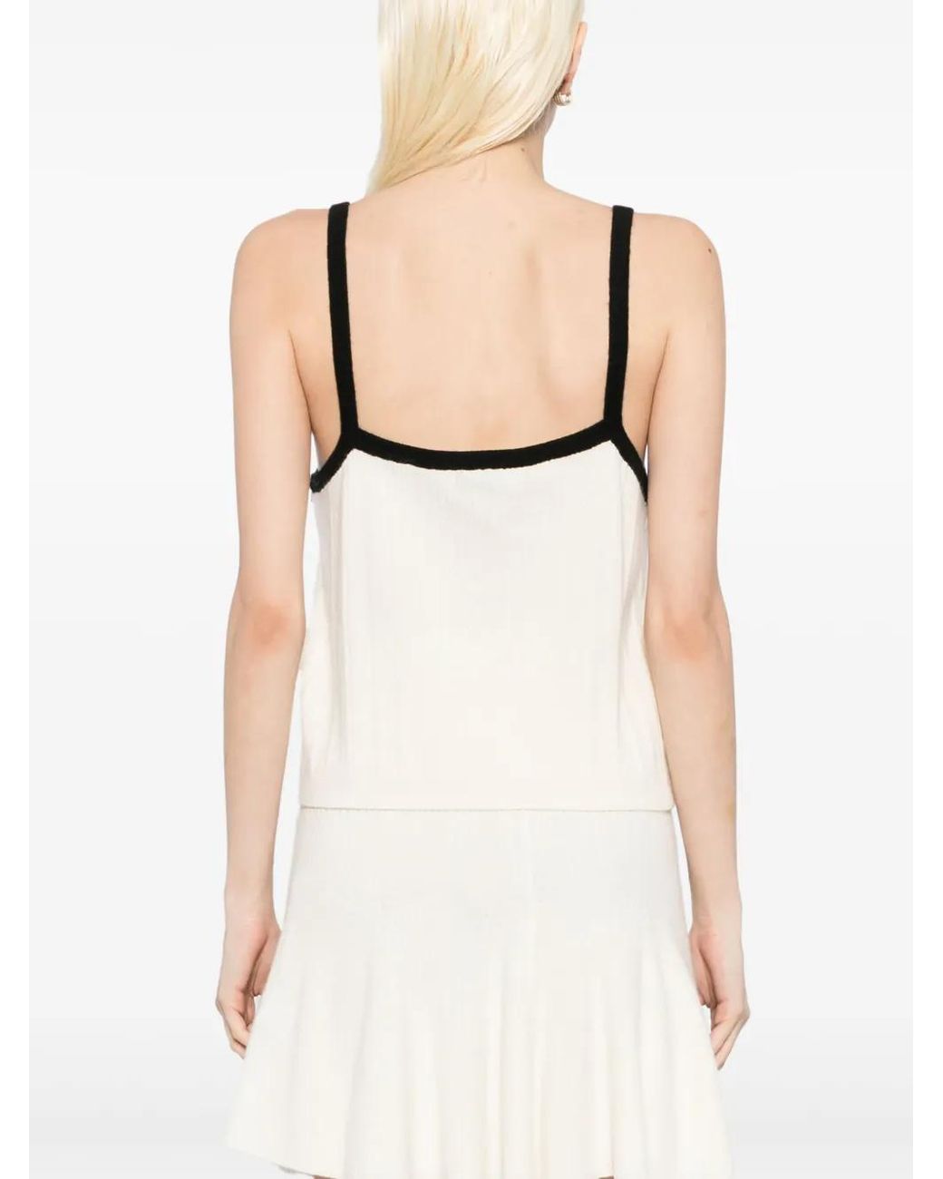 Ganni Natural Bow Detailing Vest
