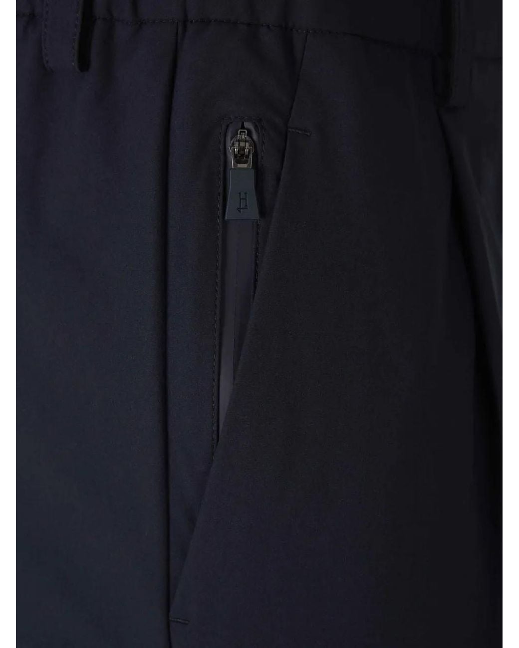 Herno Blue Straight-Leg Trousers for men