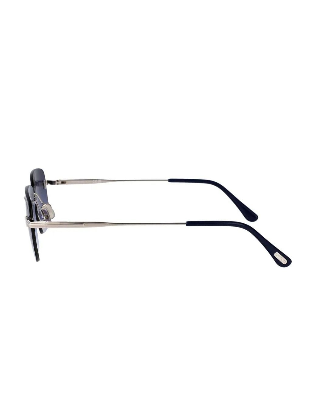 Tom Ford Blue Jake Rectangle-Frame Sunglasses