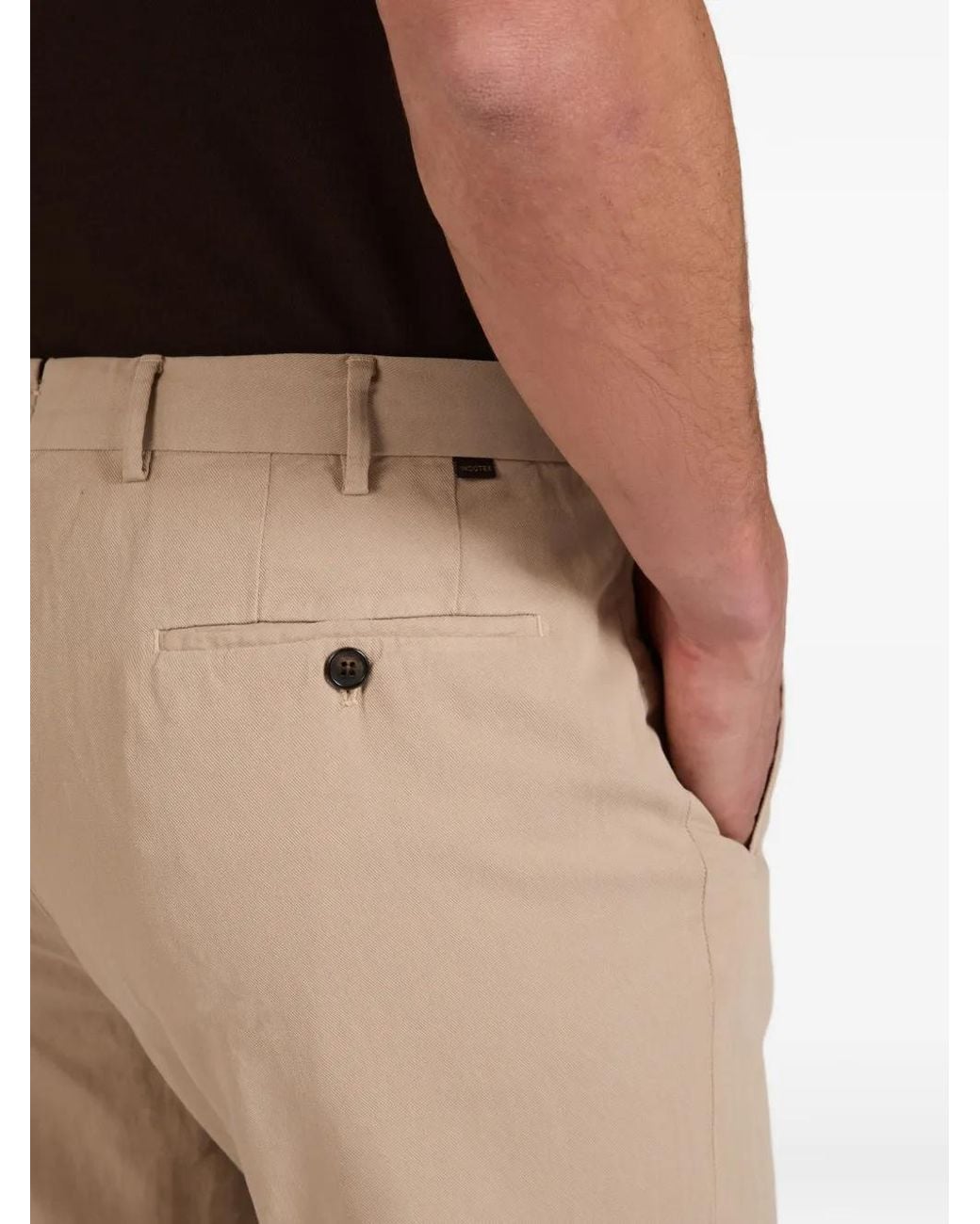 Incotex Natural Tapered Pleated Trousers for men
