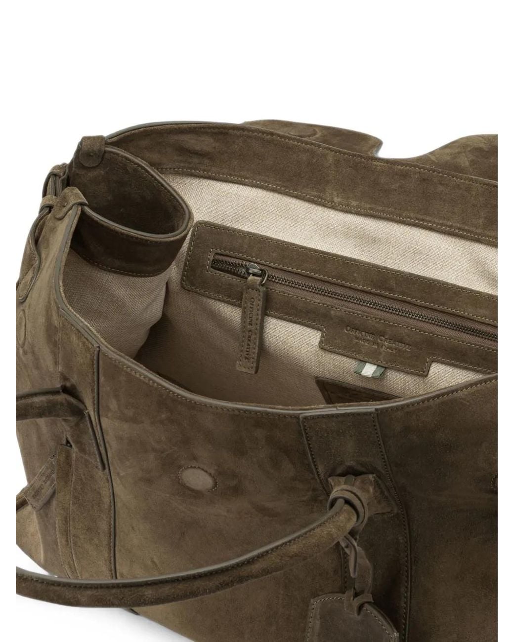 Officine Creative Brown Sac À Main Boston 001 En Daim for men