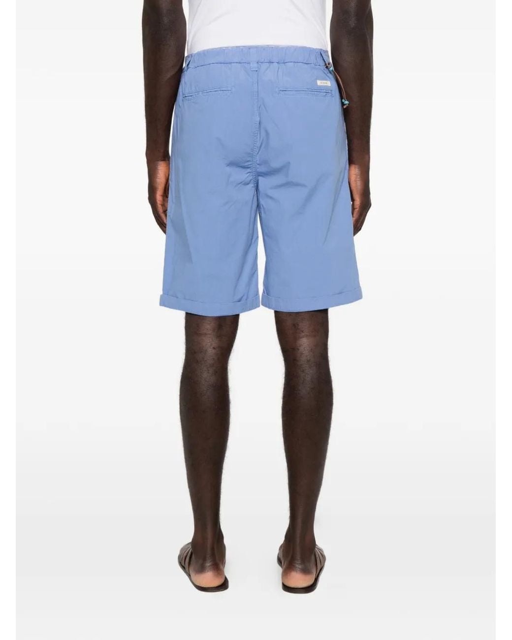 In The Box Blue Coulisse Pocket Shorts for men
