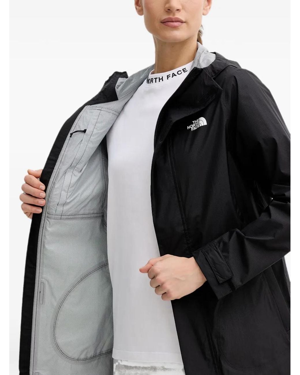 Parka Plegable Con Capucha The North Face de color Black