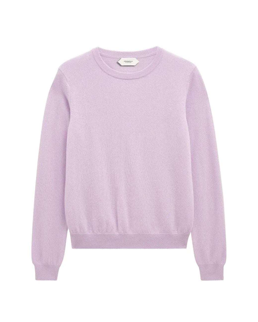 Pringle of Scotland Purple Crew-Neck Cashmere Sweater