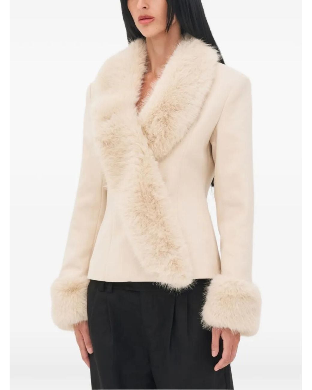OW Collection Natural X Revolve Maeve Faux-Fur Trim Maeve Jacket