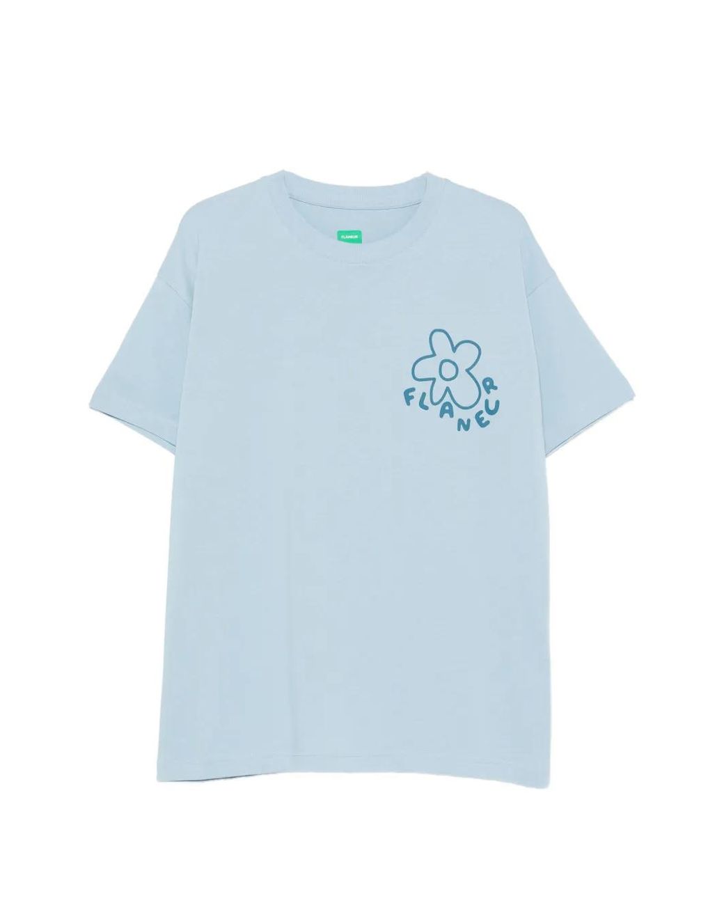 flâneur Blue Blossom Graphic-Print T-Shirt for men