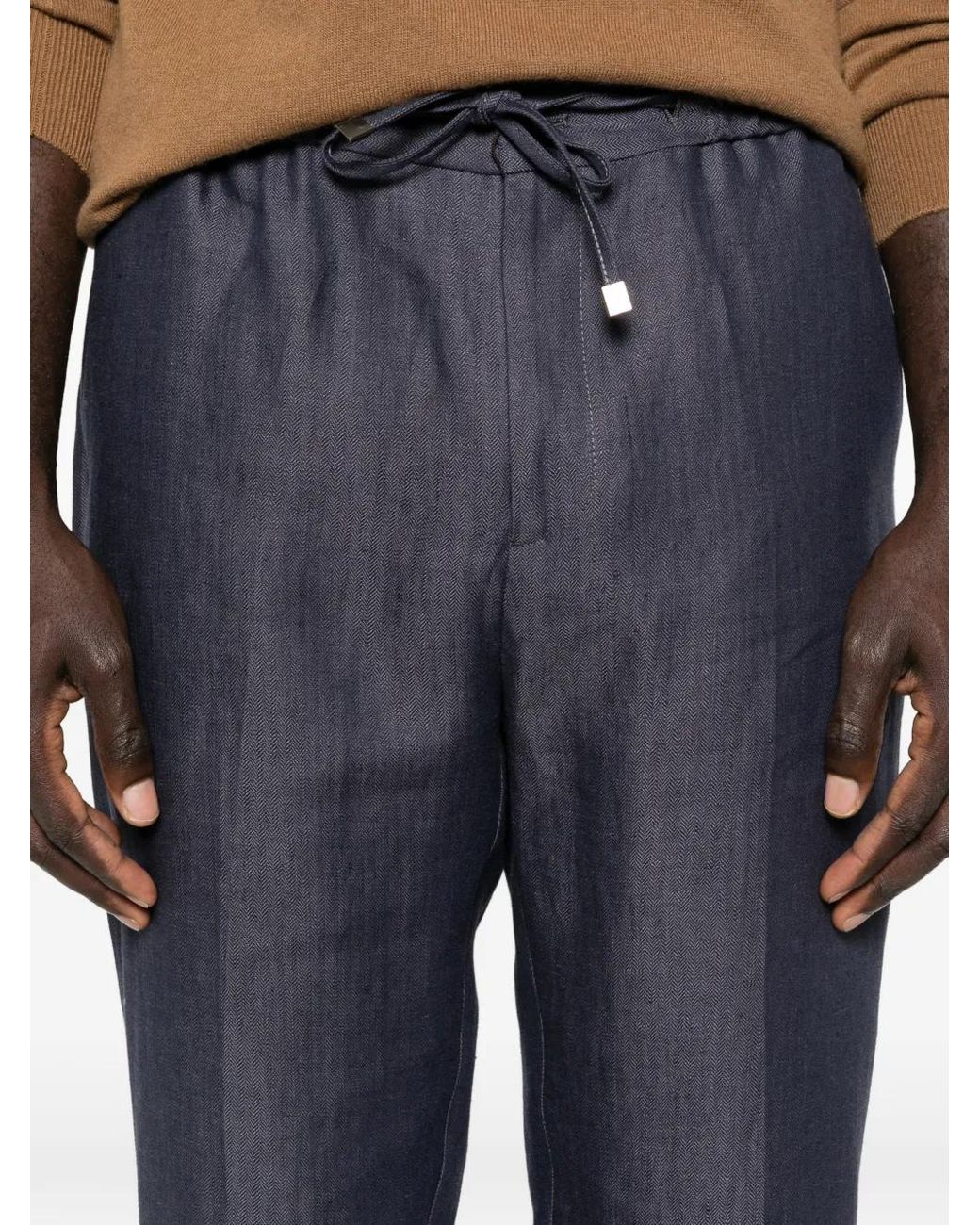 Pantalones Con Cordones Etro de hombre de color Blue