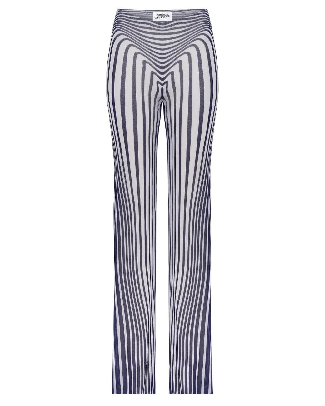 Jean Paul Gaultier Blue The Body Morphing Elasticated Trousers