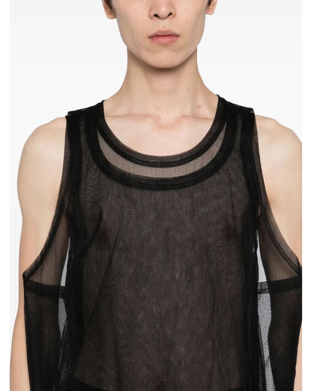 Comme des Garçons Black Double-Layer Vest for men