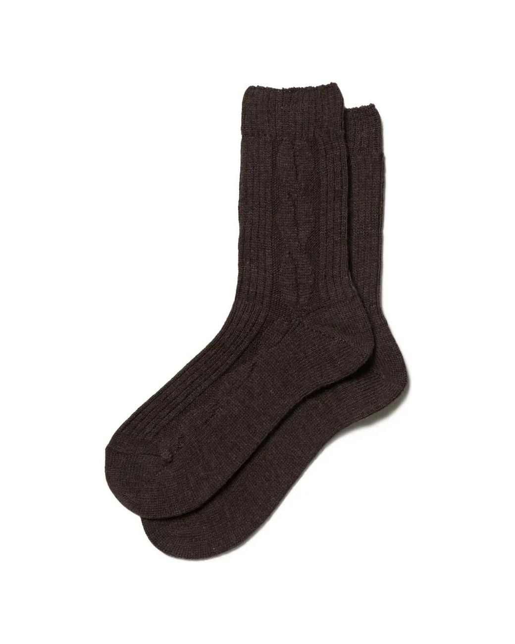 Peserico Black Cable-Knit Ribbed Socks