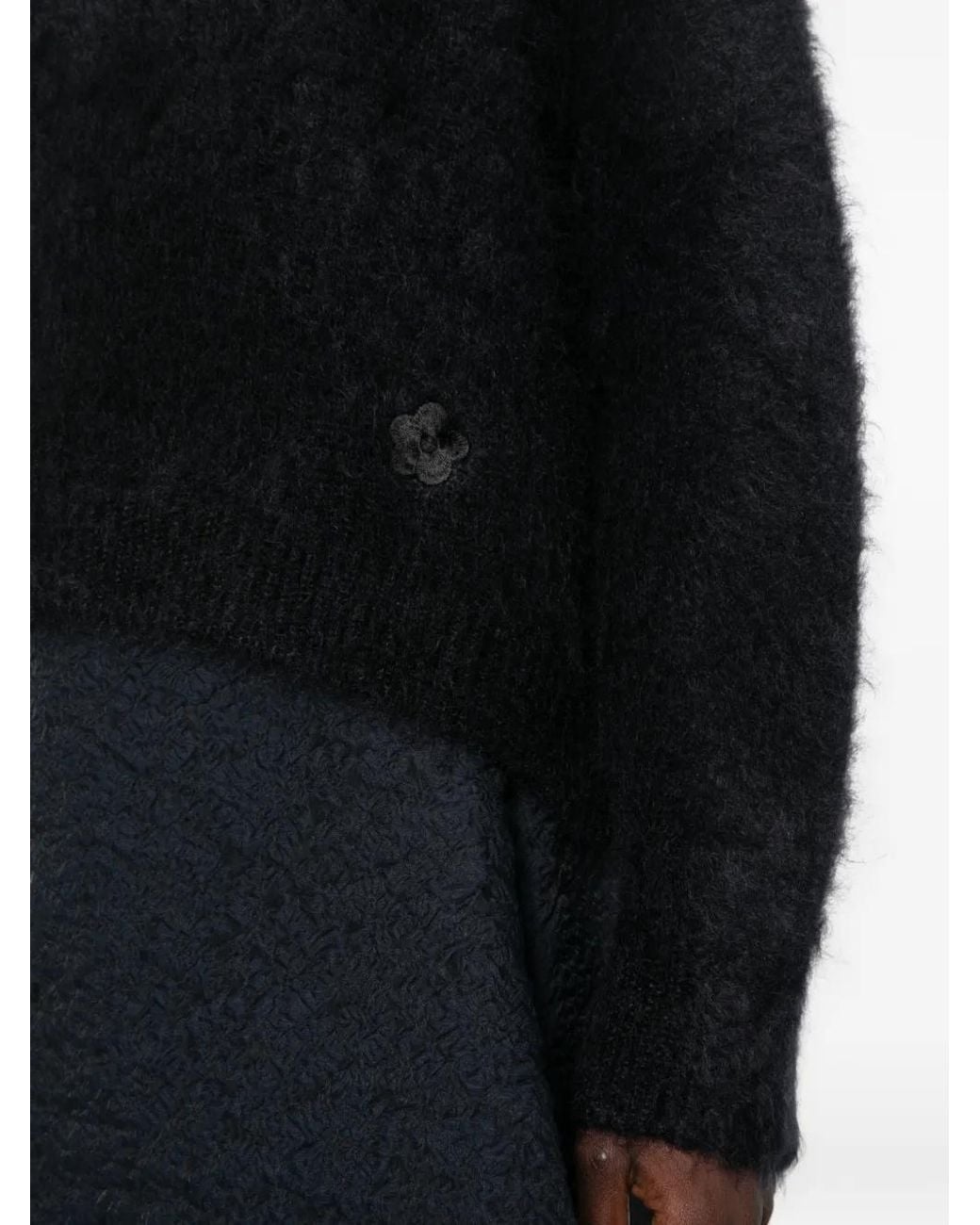 CECILIE BAHNSEN Black Cbfirall Flower-Patch Sweater
