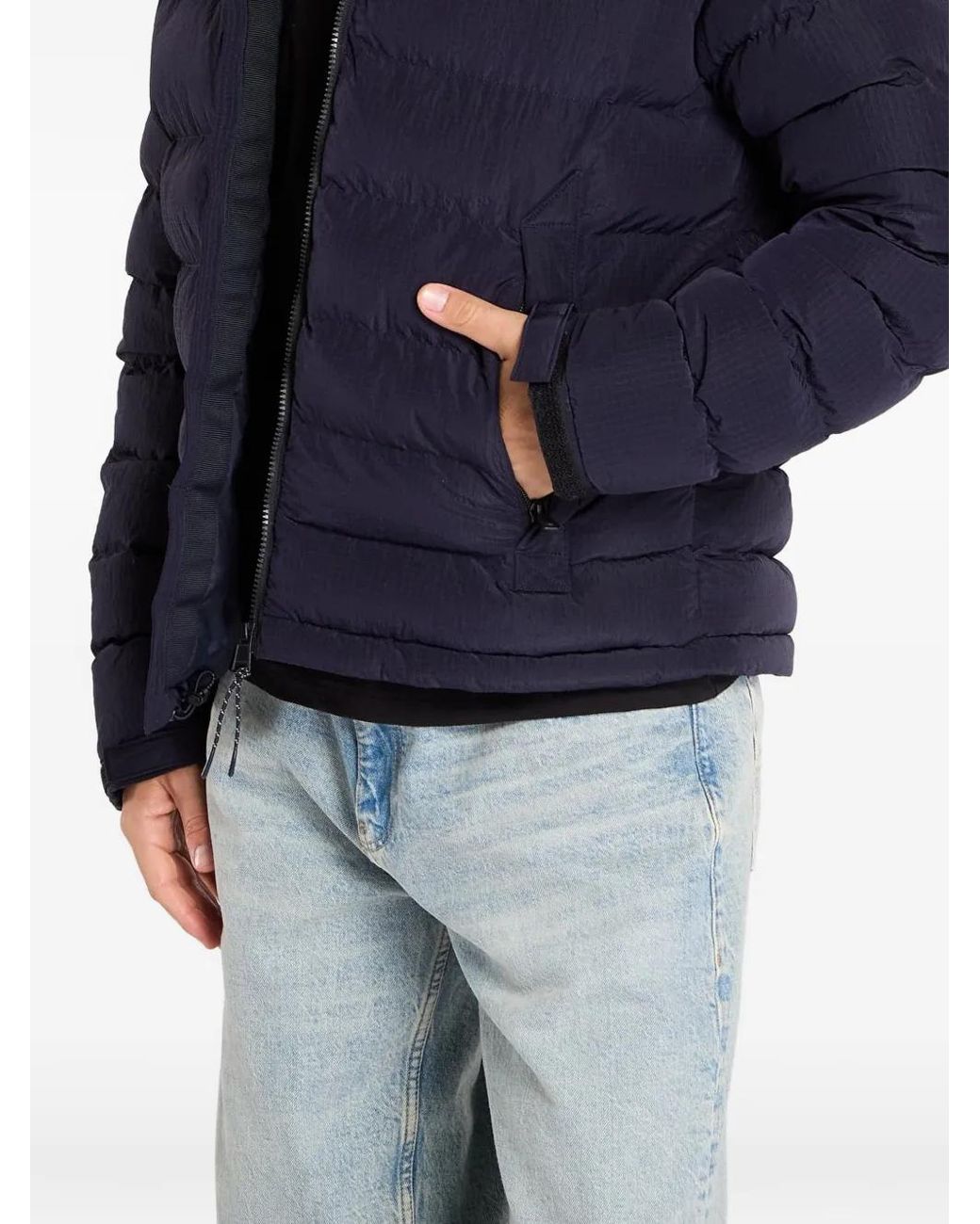 Napapijri Blue Hooded Padded Jacket