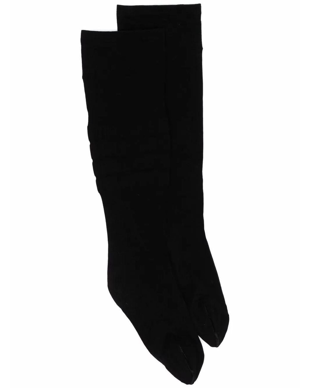 Thom Browne Black Sheer Knee-High Socks
