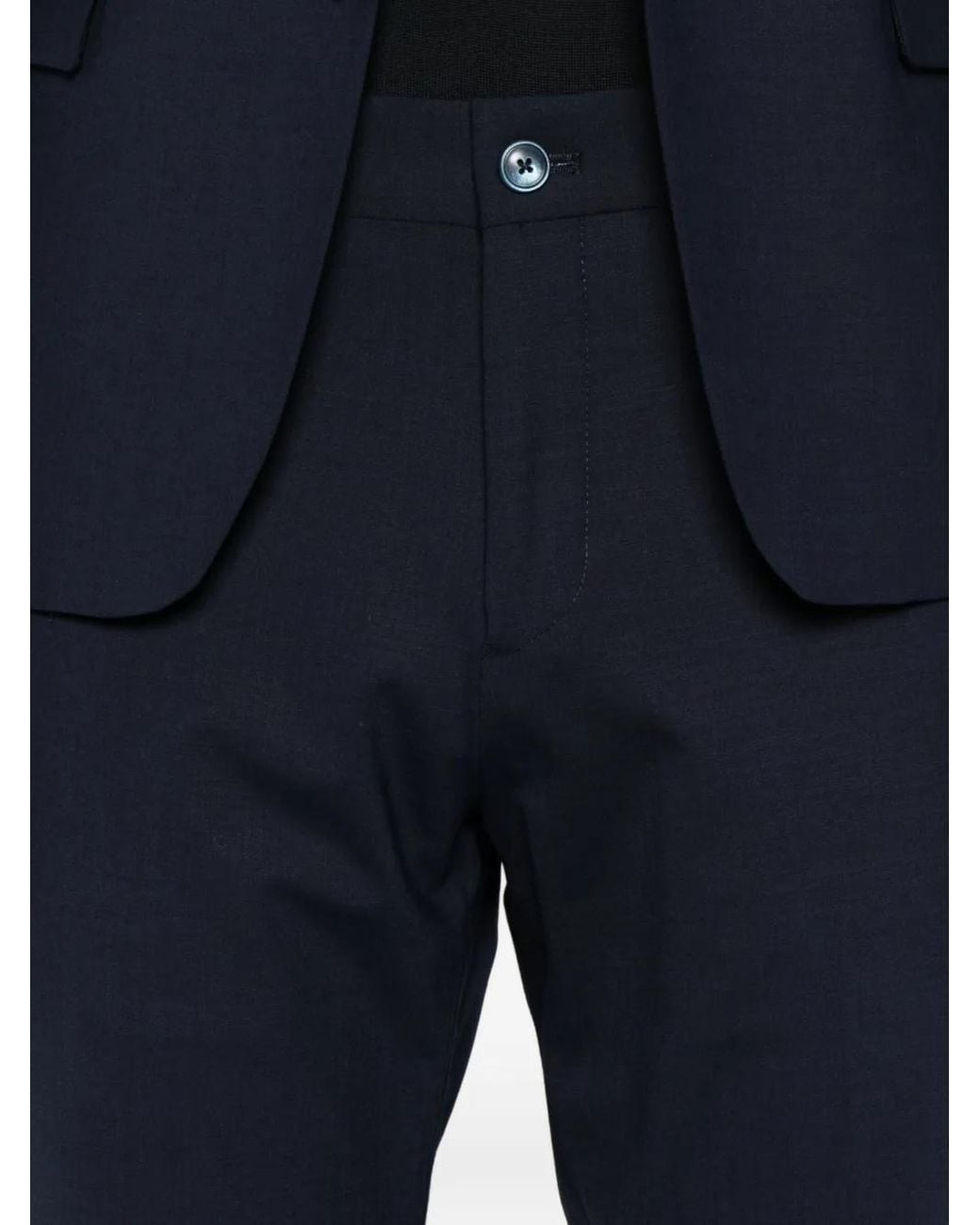 Daniele Alessandrini Blue Button Suit for men