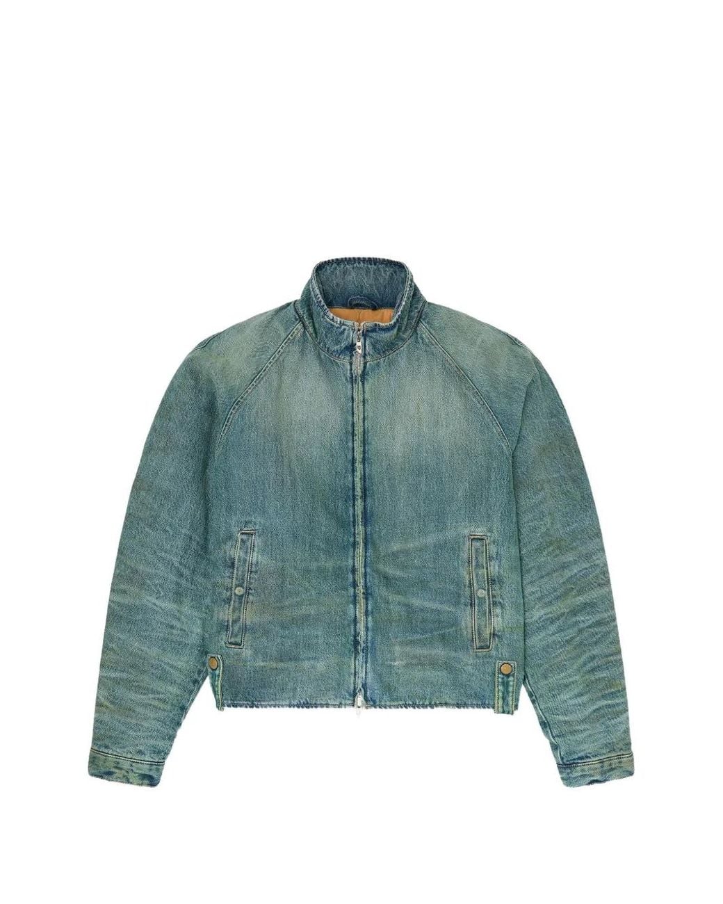 DIESEL Green Padded Jacket for men