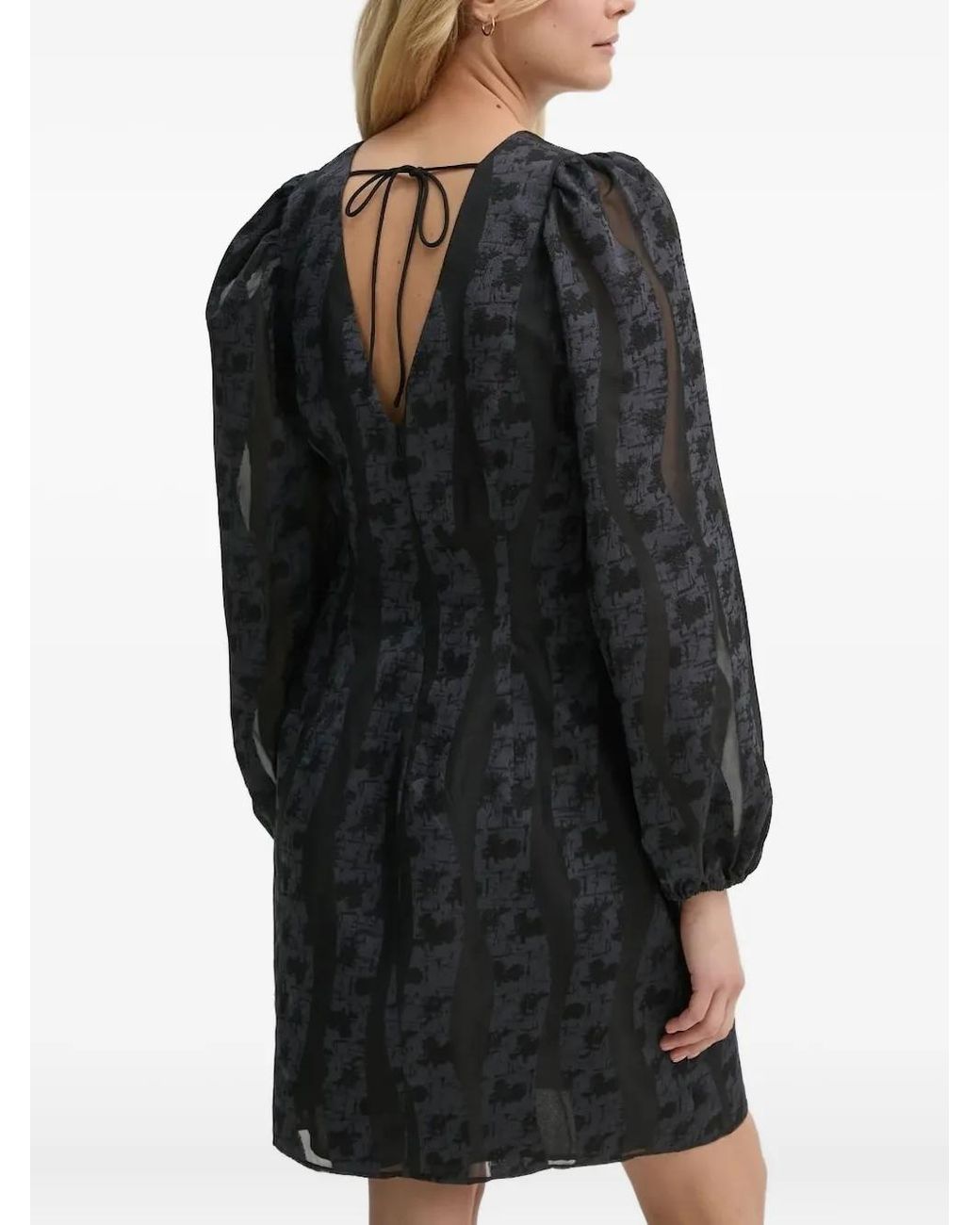 Samsøe & Samsøe Black V-Neck Mini Dress