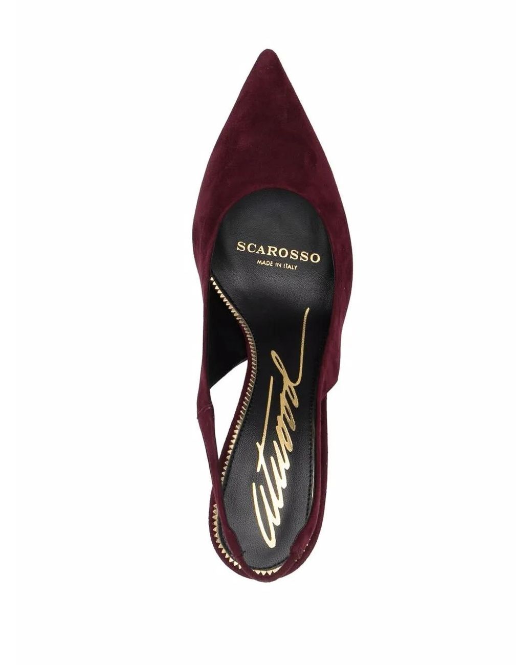 Scarosso Purple X Brian Atwood Sutton Slingback Pumps