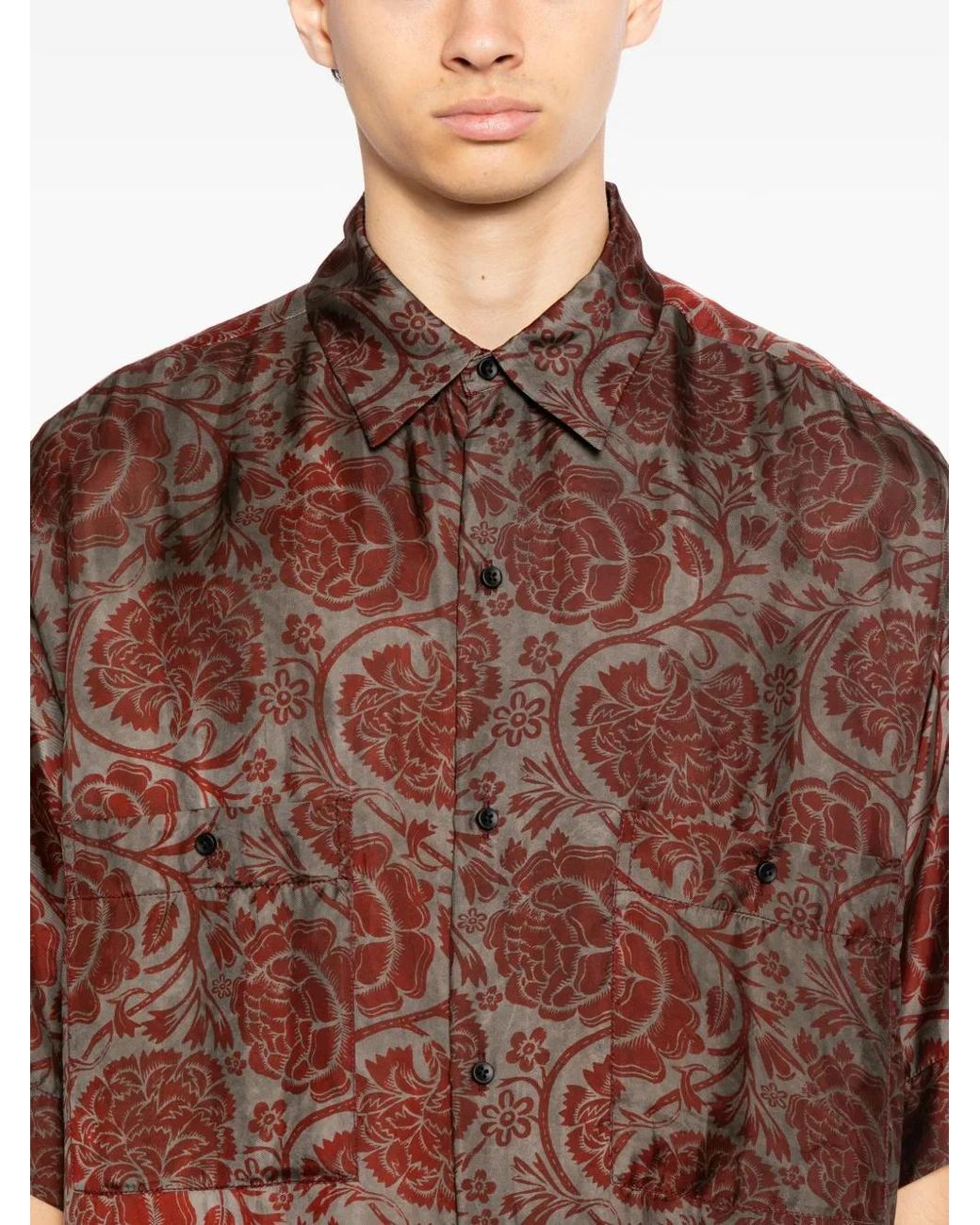 Uma Wang Brown Teorya Shirt for men