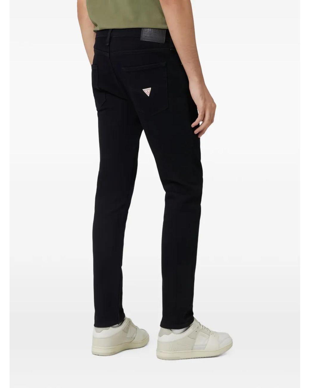 Jean Chris À Patch Logo Guess pour homme en coloris Blue