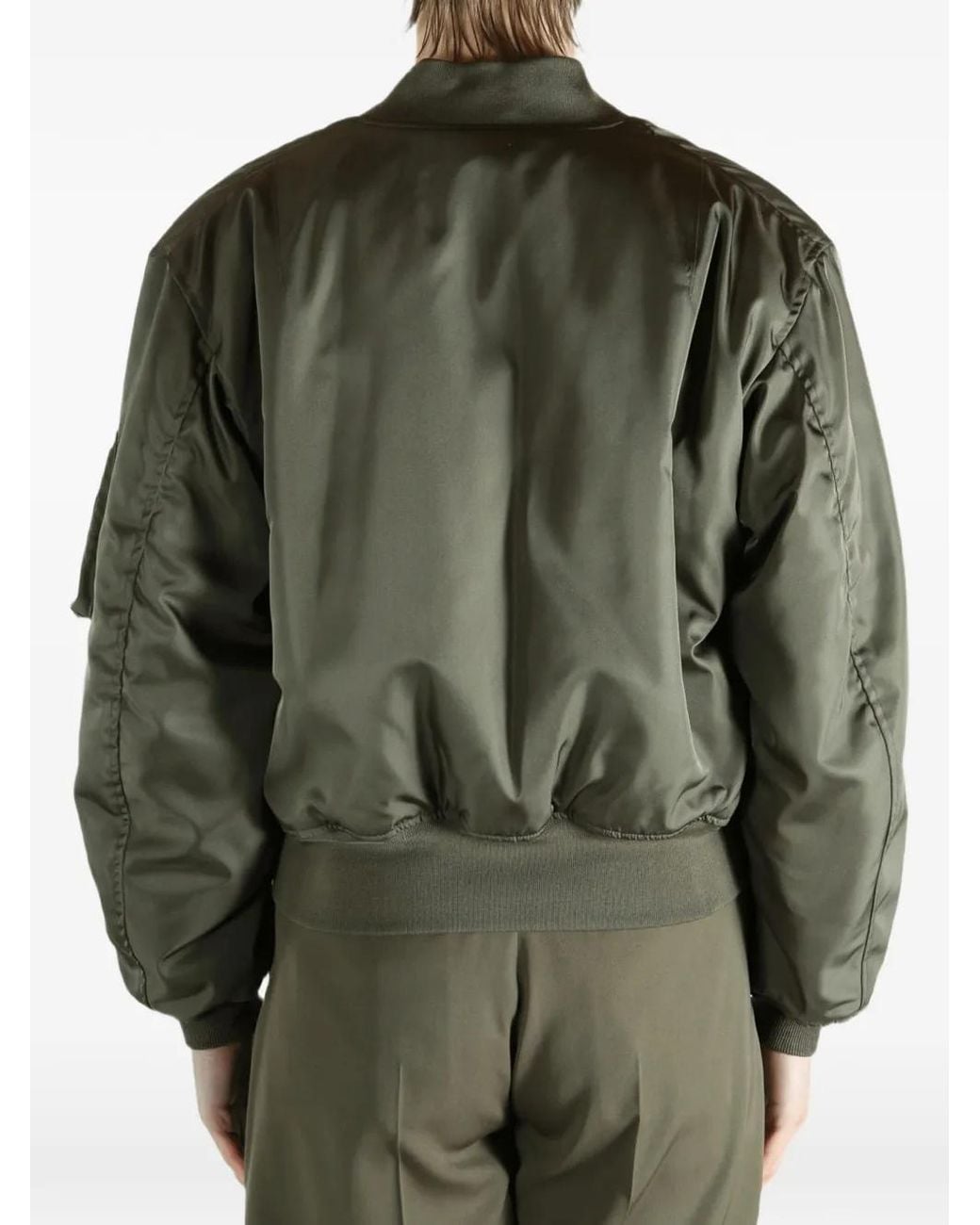 Bomber Con Zip di Auralee in Green da Uomo