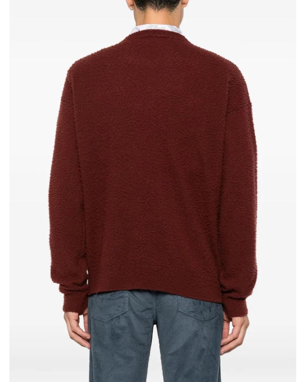 Roberto Collina Red Pull À Col Rond for men