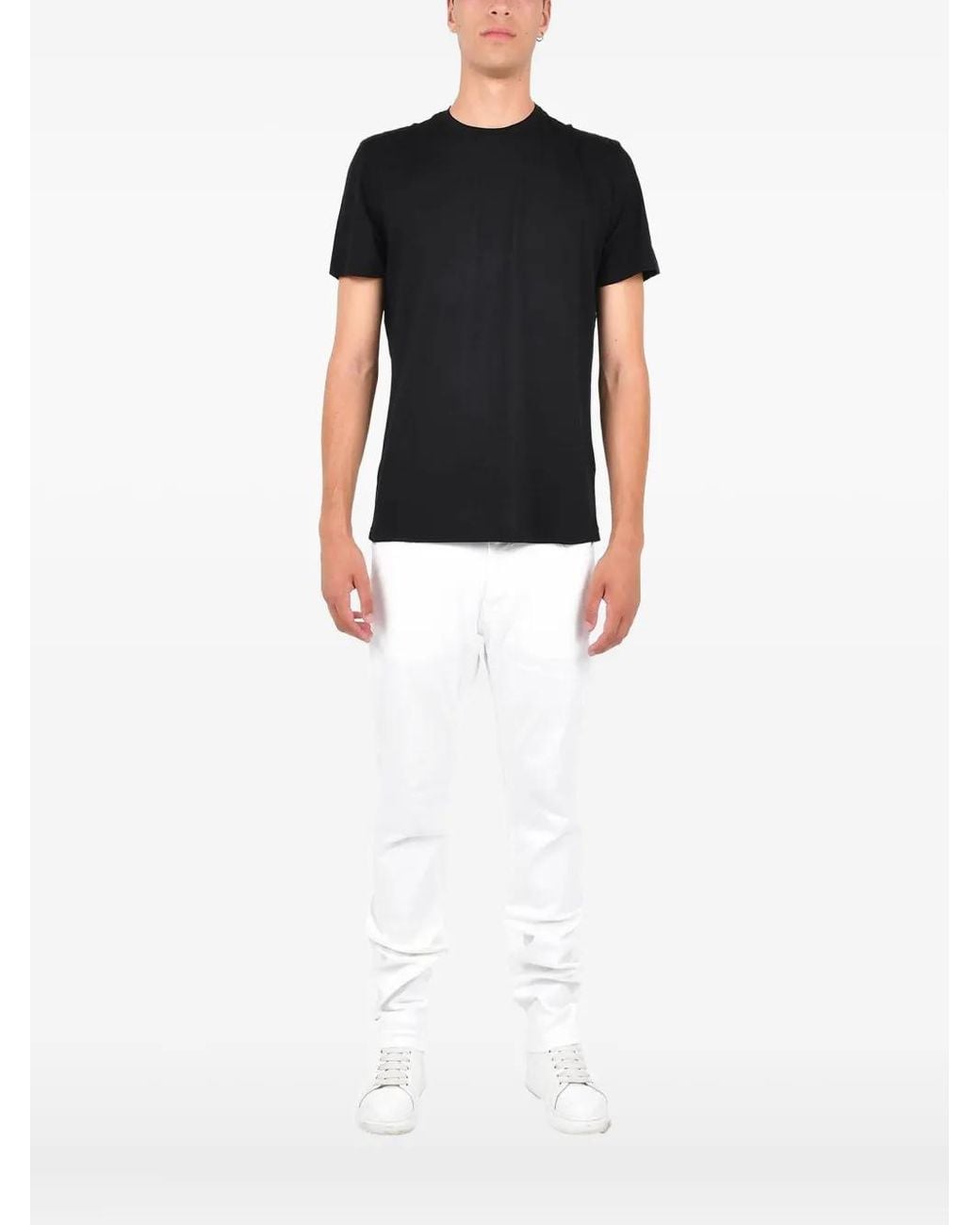 Low Brand Black T-Shirt À Col Rond for men