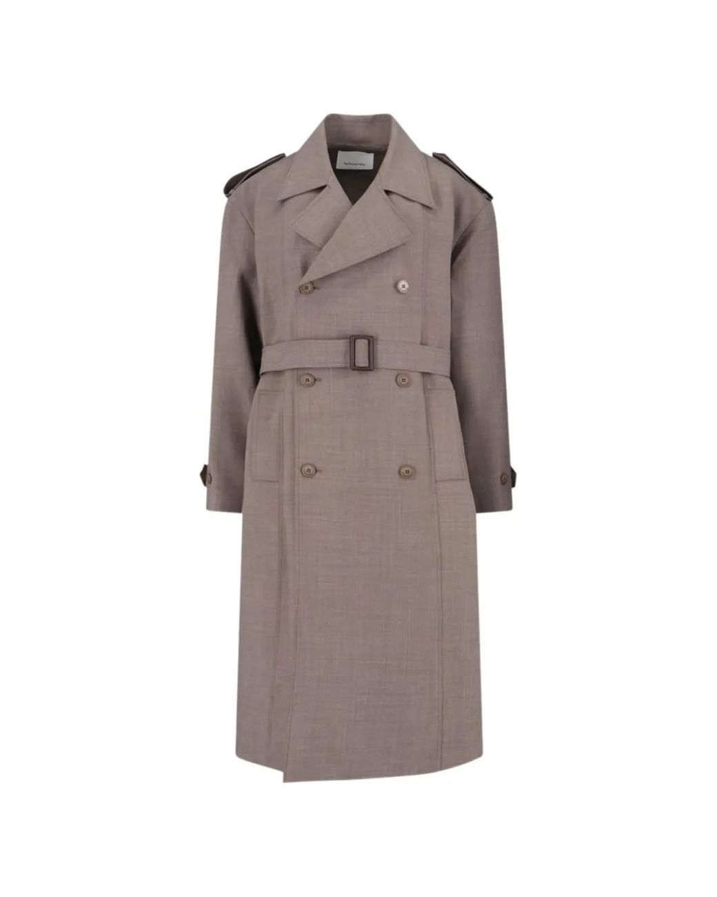 Frankie Shop Brown Bleecker Belted Trench Coat