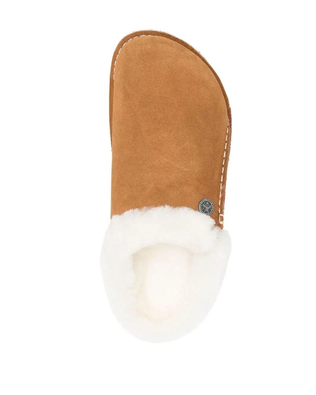 Birkenstock Brown Zermatt Suede Leather Slippers
