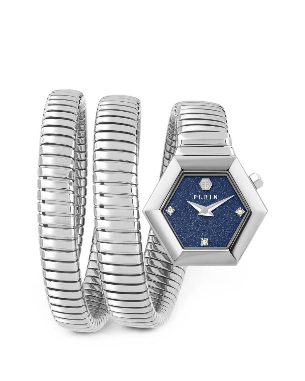 Philipp Plein Blue Snake Hexagon 24Mm Watch