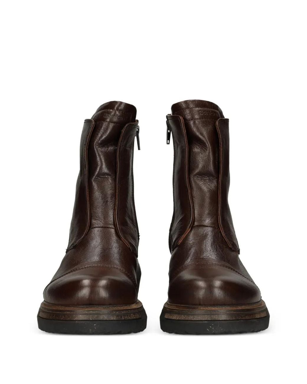 Patrizia Bonfanti Brown Side-Zip Leather Boots