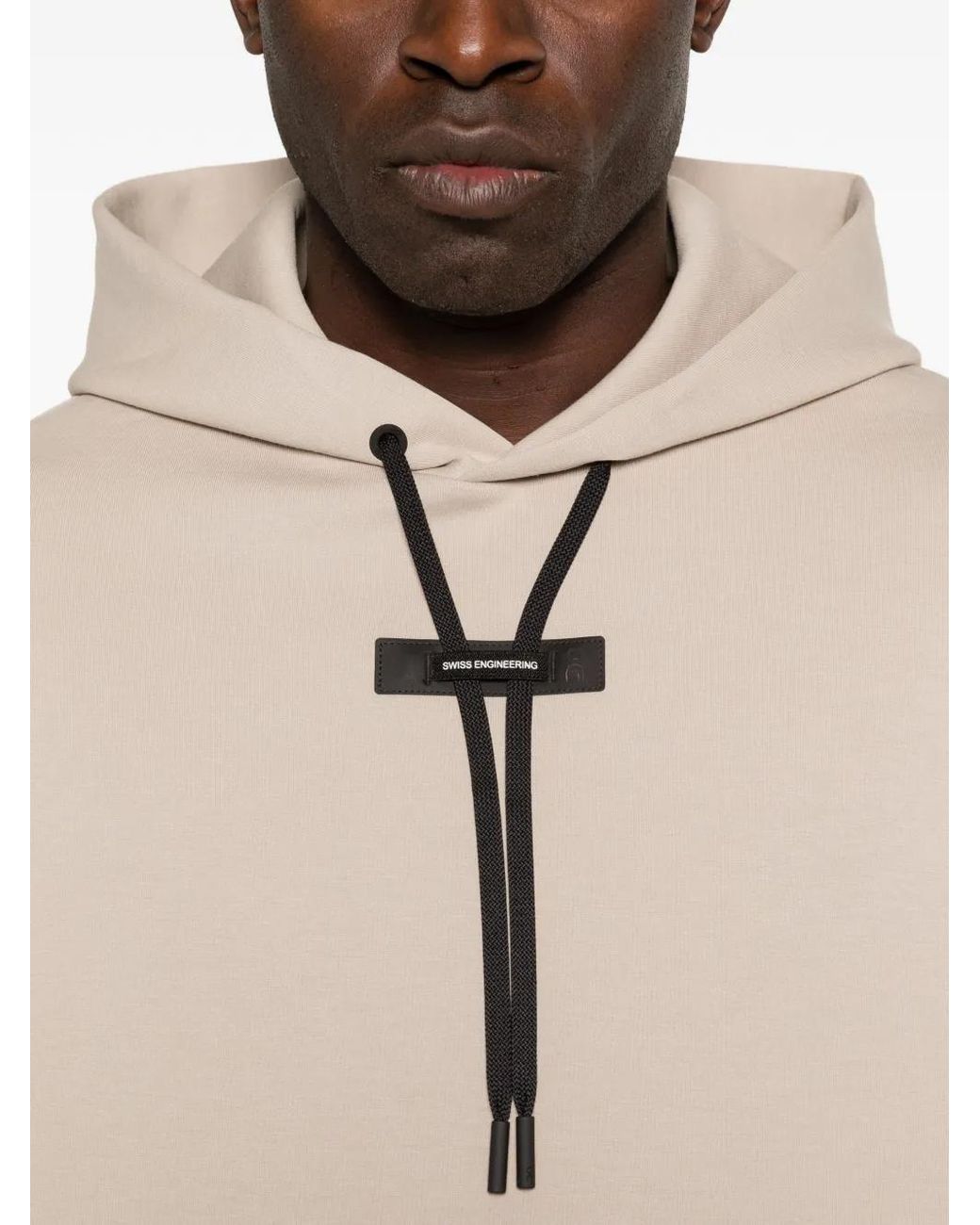 On Shoes Natural Focus Drawstring Hoodie for men