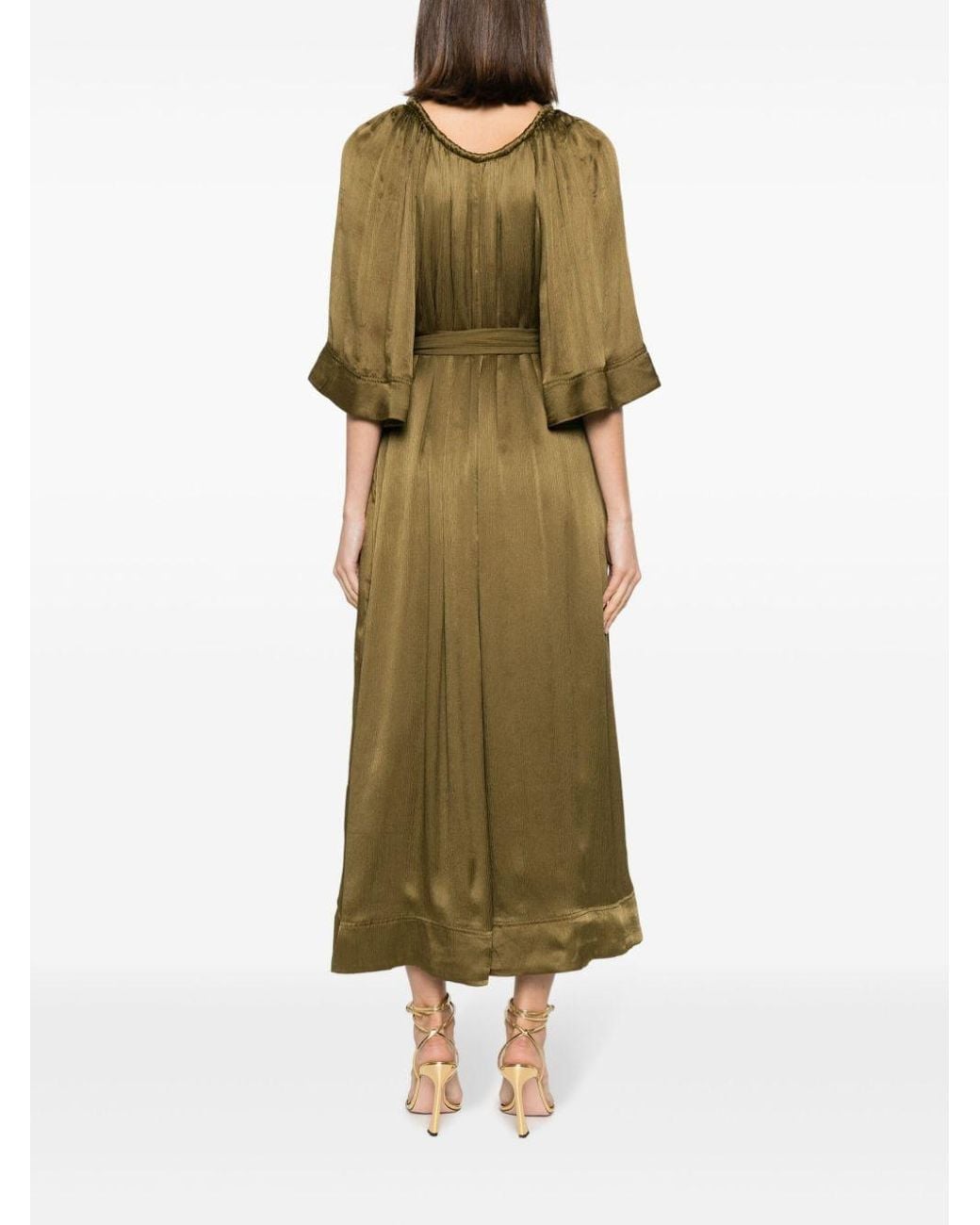 Aje. Seraphina Silk Dress - Women's - Polyester/silk in Green | Lyst  Australia