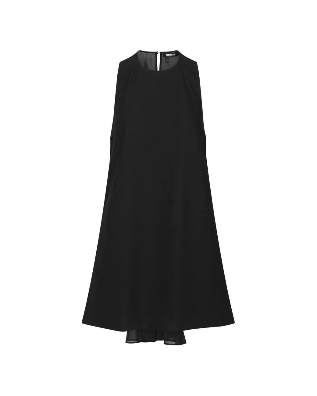 ROTATE BIRGER CHRISTENSEN Black Flower-Detail Sleeveless Mini Dress