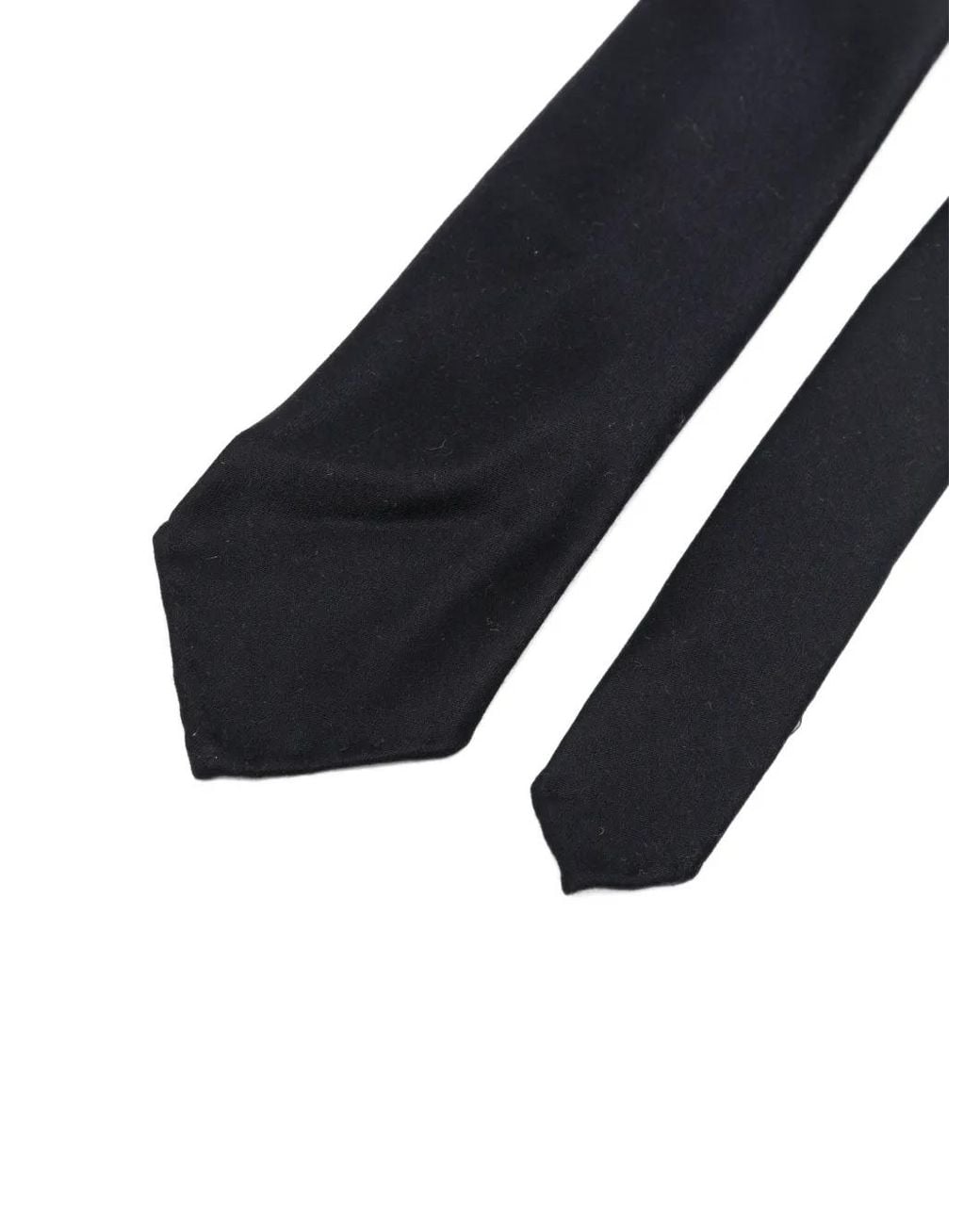 Errico Formicola Black Wool Tie for men
