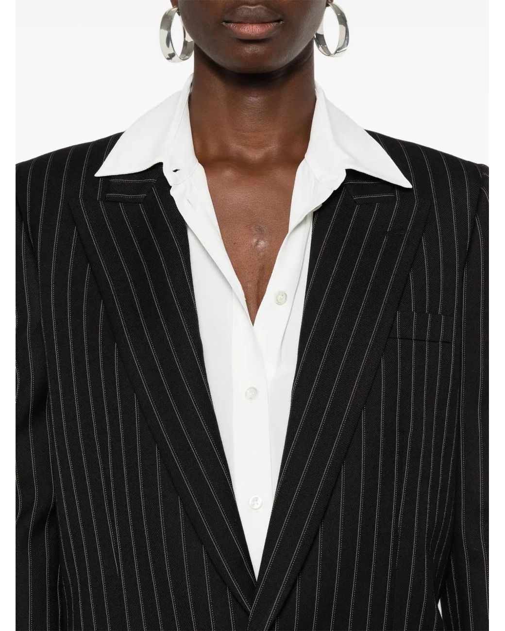Pinko White New Nora Crepe De Chine Shirt