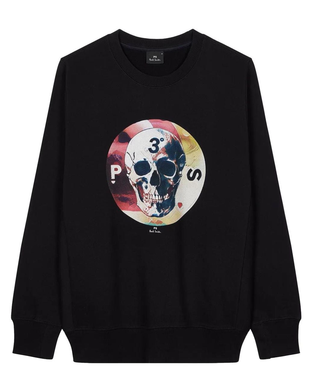 Paul Smith Sweater Met Doodskopprint in het Black voor heren