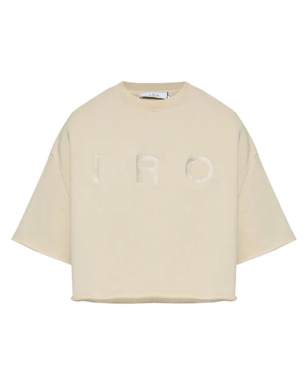 IRO Natural Linda Logo-Print Cotton T-Shirt