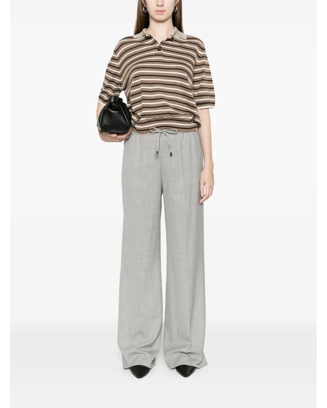 Berwich Gray Drawstring Trousers