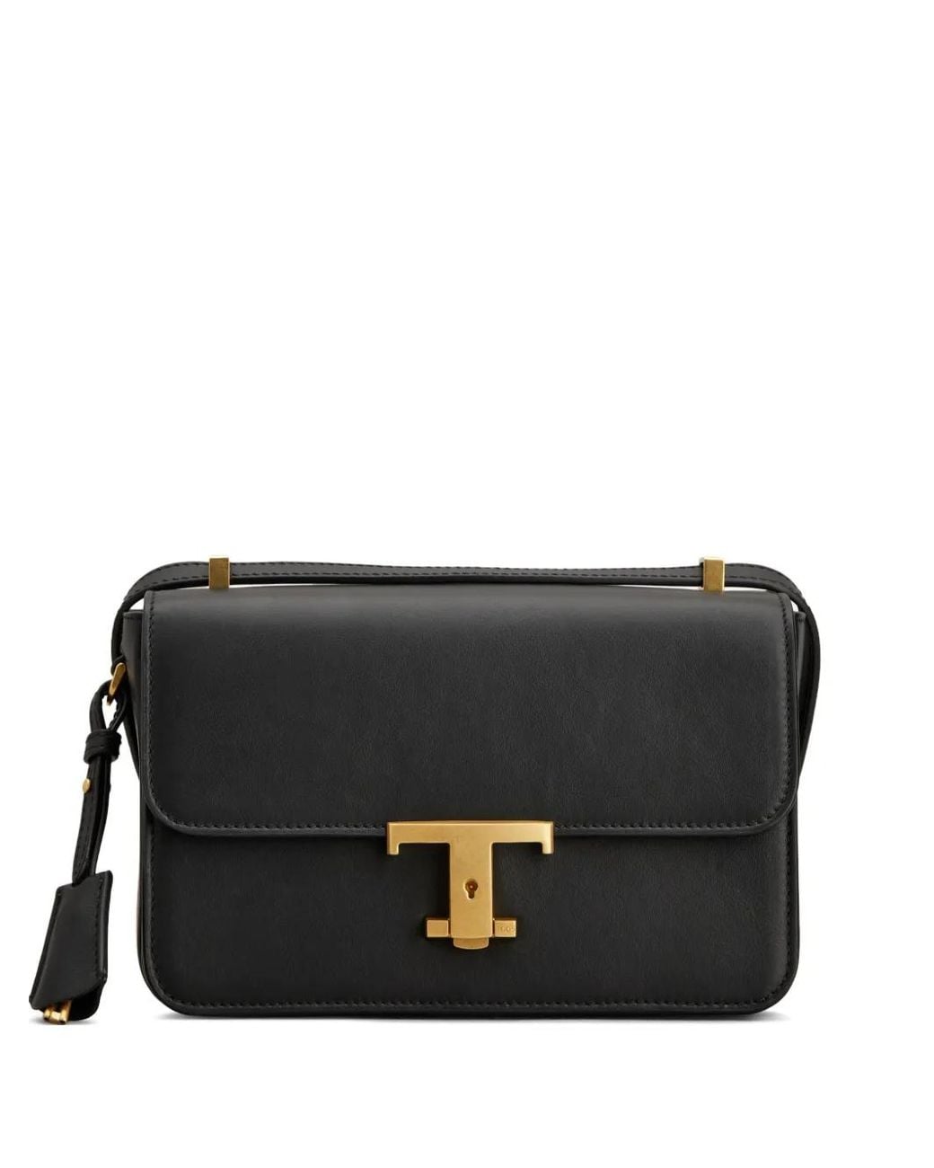 Tod's Black T-Shaped Satchel