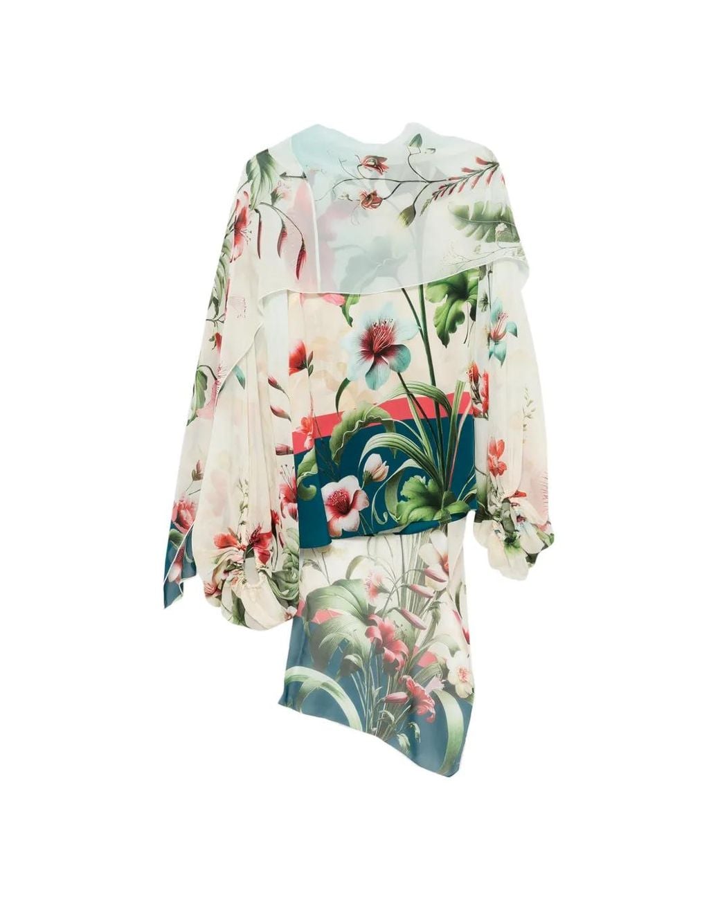 F.R.S For Restless Sleepers White Floral-Print Blouse