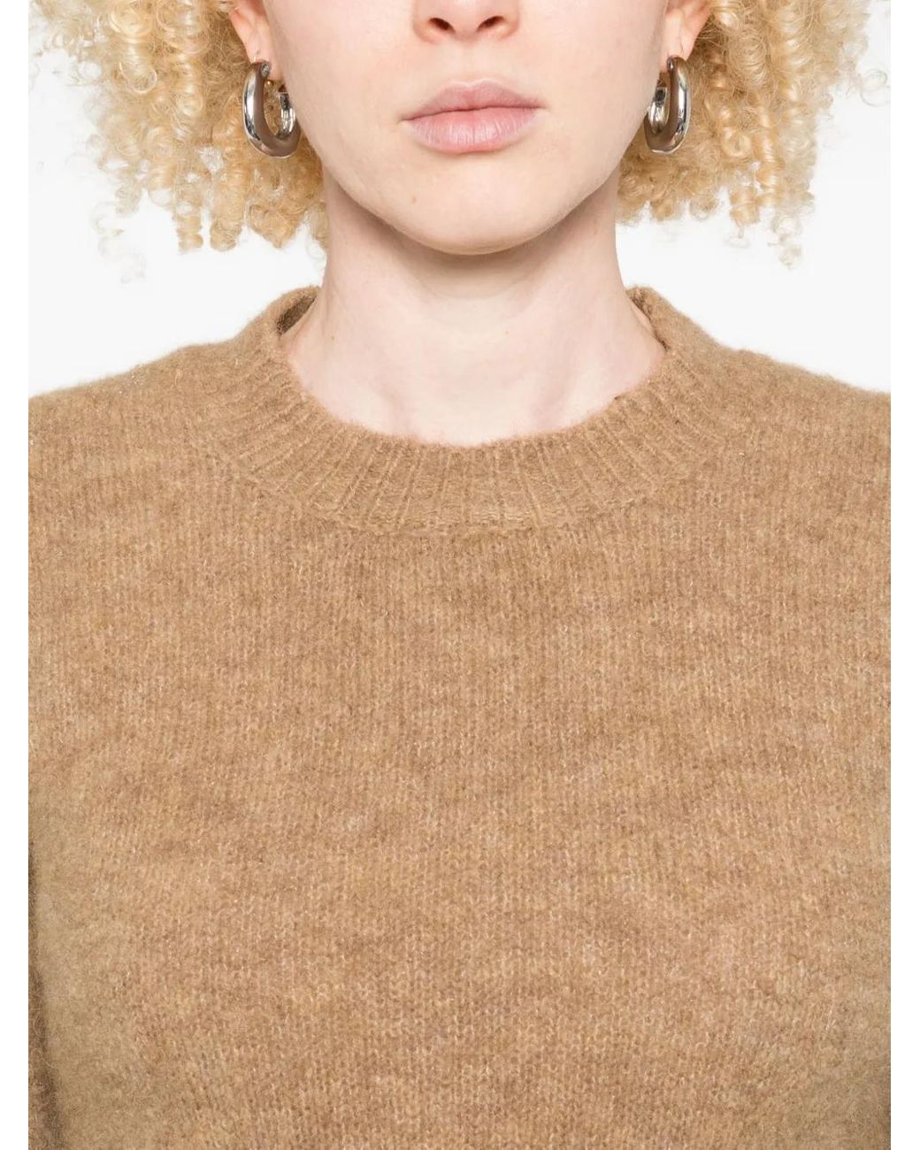 Jersey Con Cuello Redondo AMI de color Natural