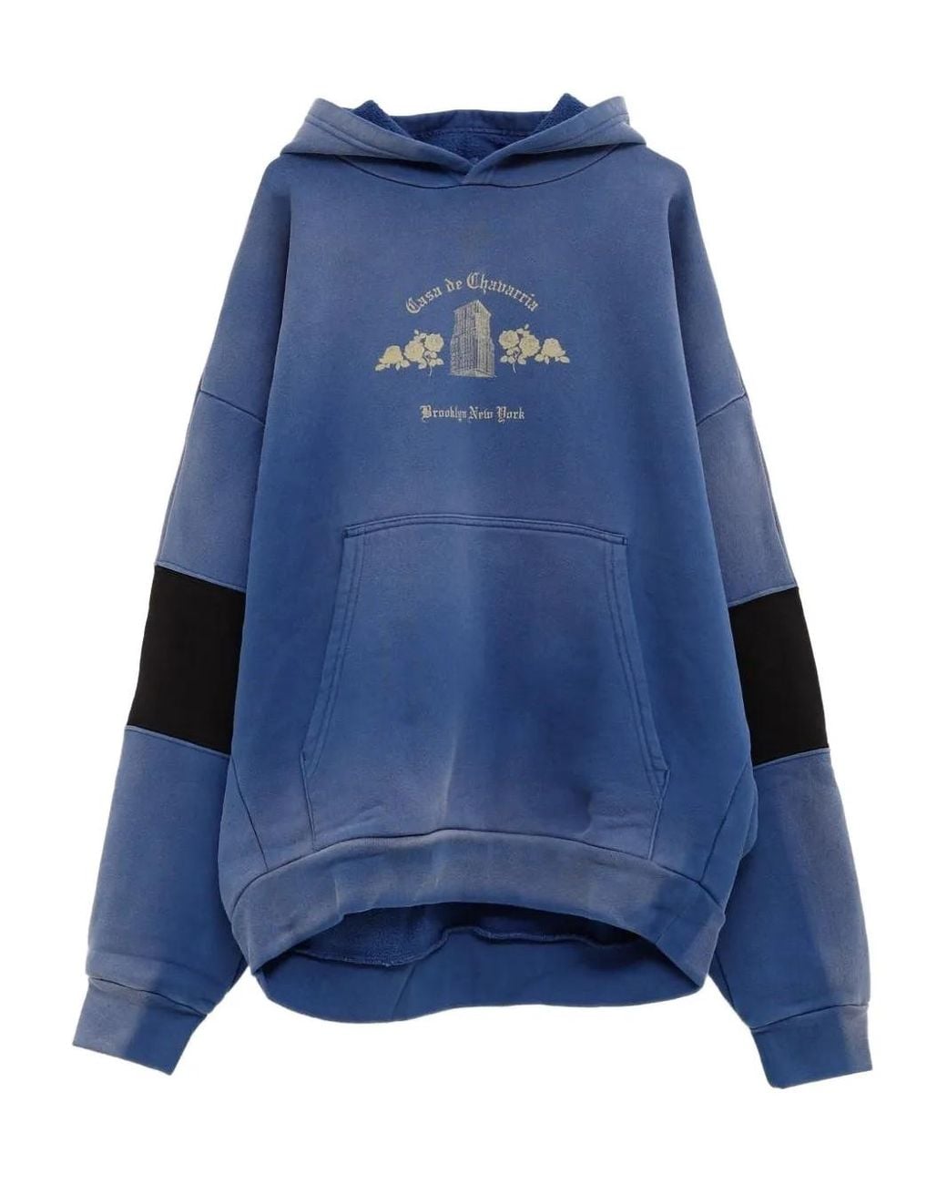 Willy Chavarria Blue Casa De Chavarria Hoodie for men