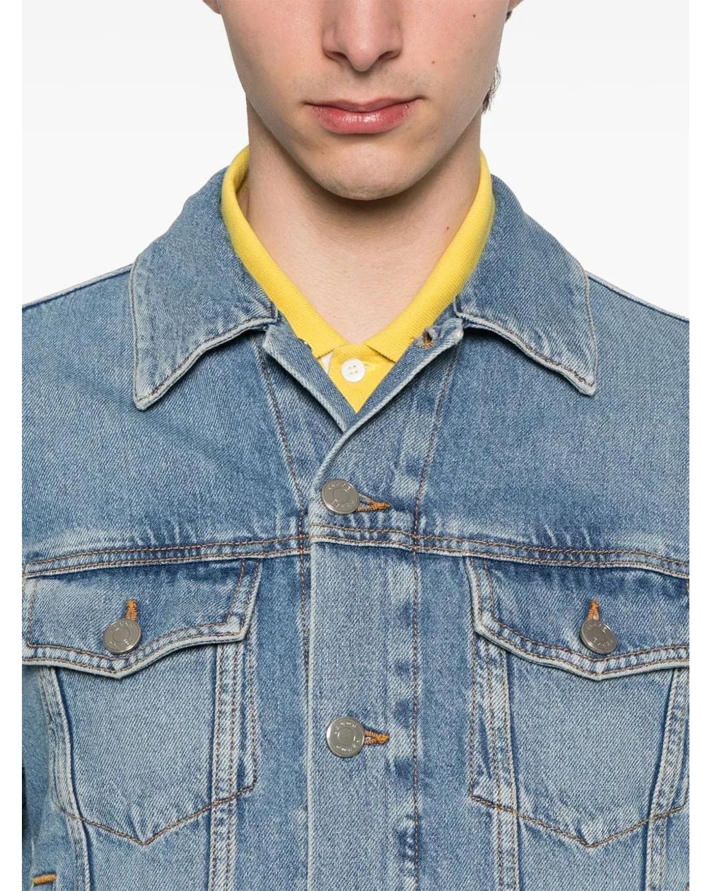 Jacob Cohen Blue 'Trucker' Jacket for men