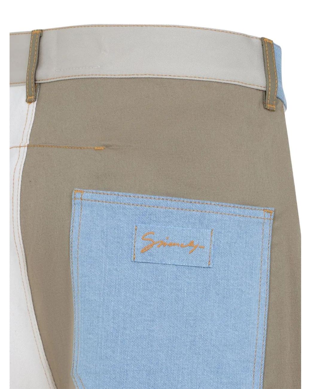 Givenchy White Patchwork Jeans for men