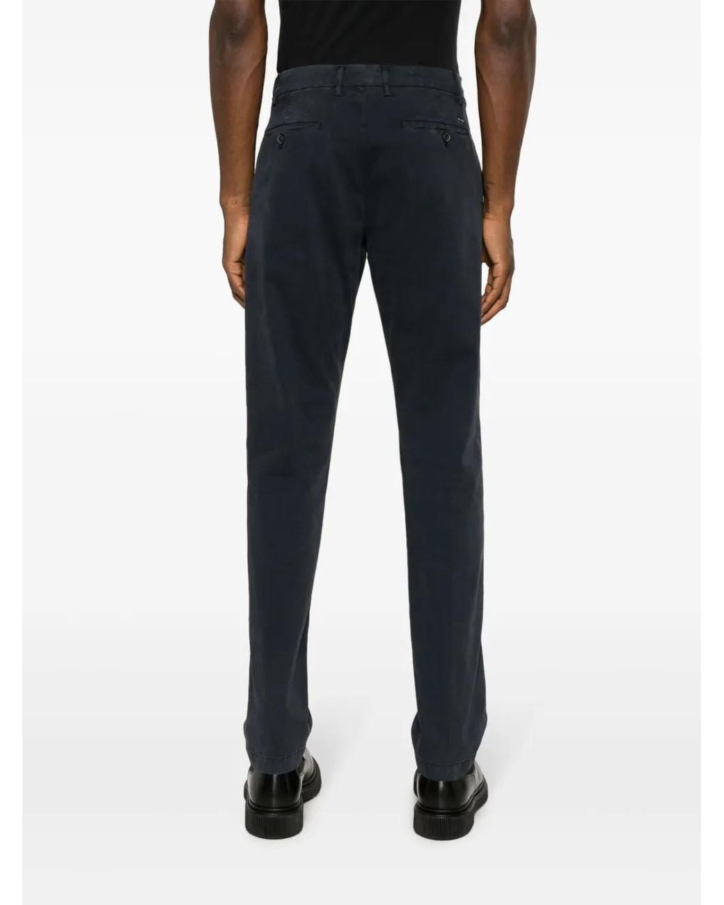 Paul & Shark Blue Logo-Charm Cotton Chinos for men